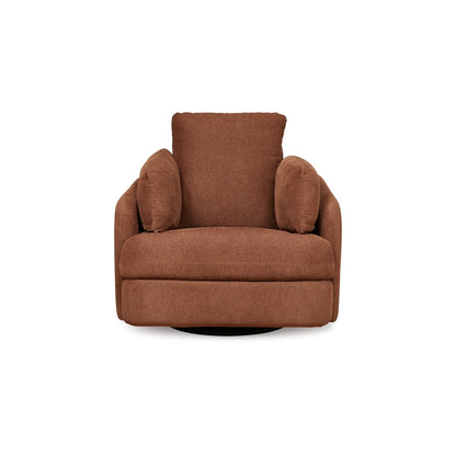 Fauteuil inclinable pivotant Meso, en polyester Nuvella orange