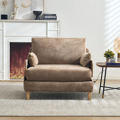 Canapé-lit inclinable pliable 3 en 1 de style milieu de siècle, convertible en lit