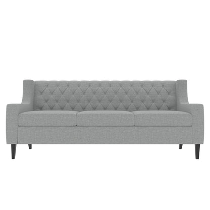 Canapé 3 places en polyester 78,75 pouces, style milieu de siècle, avec dossier capitonné et coussin confortable pour le salon