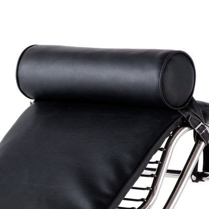 Chaise longue en cuir moderne du milieu du siècle, réplique de fauteuil inclinable réglable de style LC-4 pour salon ou bureau