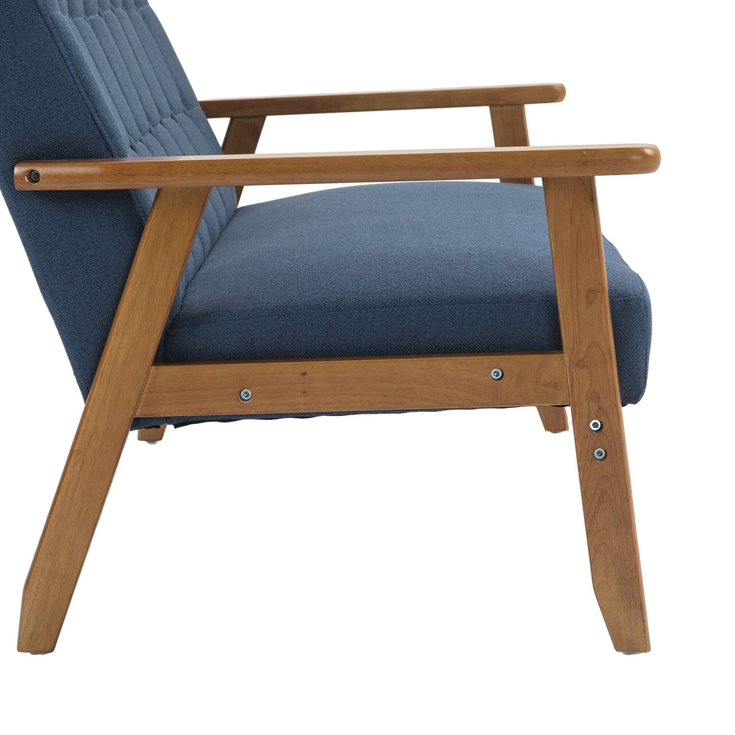 Canapé causeuse solide moderne du milieu du siècle, canapé causeuse rembourré, canapé causeuse rembourré 2 places