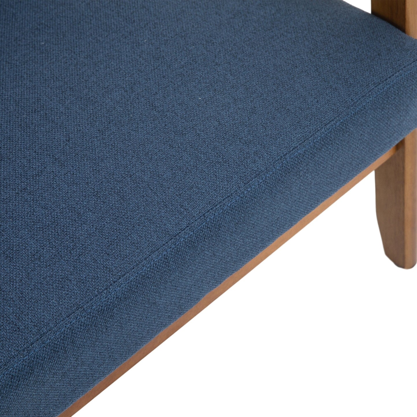 Canapé causeuse solide moderne du milieu du siècle, canapé causeuse rembourré, canapé causeuse rembourré 2 places