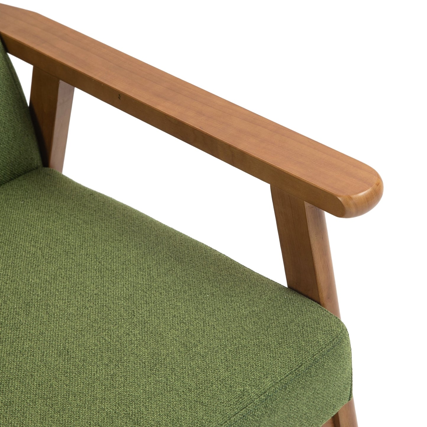 Canapé causeuse solide moderne du milieu du siècle, canapé causeuse rembourré, canapé causeuse rembourré 2 places