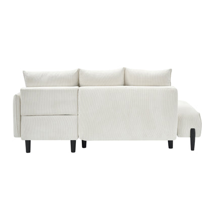 Canapé en velours moderne du milieu du siècle - 79,50 pouces de long, causeuse confortable pour les petits espaces