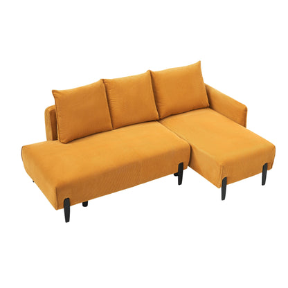 Canapé en velours moderne du milieu du siècle - 79,50 pouces de long, causeuse confortable pour les petits espaces