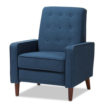 Fauteuil inclinable en tissu du milieu du siècle par Baxton Studio