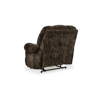 Fauteuil inclinable manuel Mikey, Zero Wall, velours polyester marron foncé