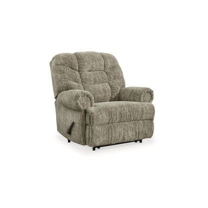 Fauteuil inclinable manuel Mikey, Zero Wall, velours polyester taupe moelleux