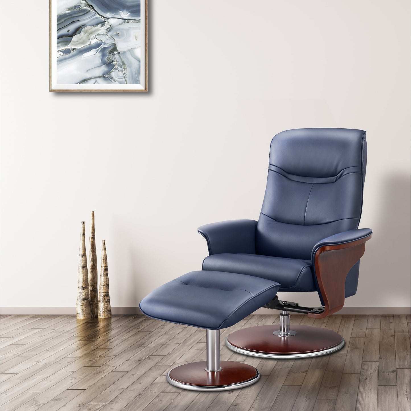 Fauteuil inclinable Milano avec ottoman Artiva USA