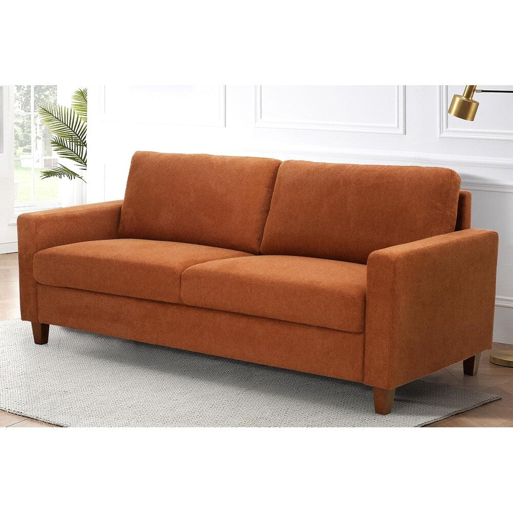 Canapé 3 places Miles Mid-Century Modern avec coussins de dossier réversibles Grand