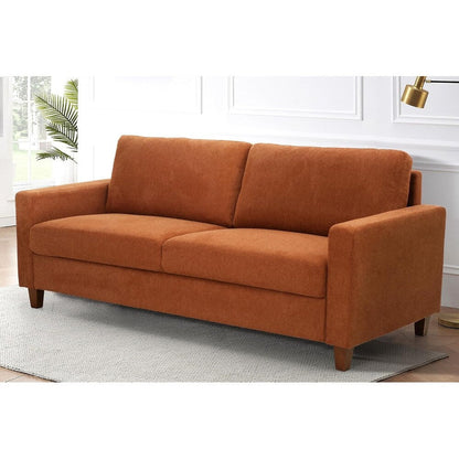 Canapé 3 places Miles Mid-Century Modern avec coussins de dossier réversibles Grand