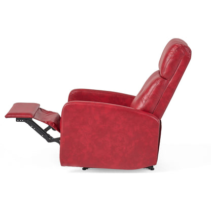 Fauteuil inclinable minimaliste à levier avec revêtement lisse