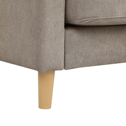 Canapé rembourré minimaliste - 2 places - 30,5 P x 66 L x 35 H