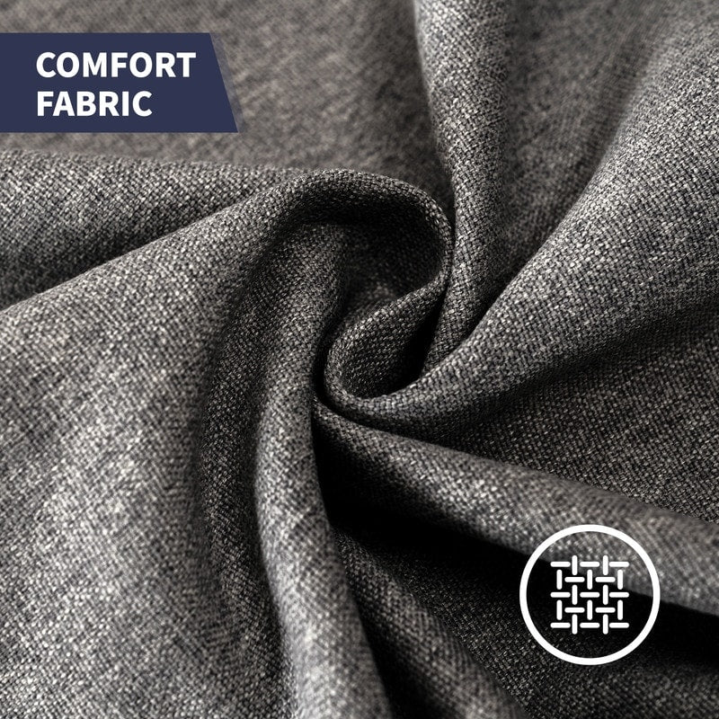 Canapé 3 places Mixoy W76'' en lin doux moderne avec motif rivet pour salon