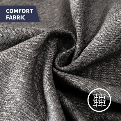 Canapé 3 places Mixoy W76'' en lin doux moderne avec motif rivet pour salon