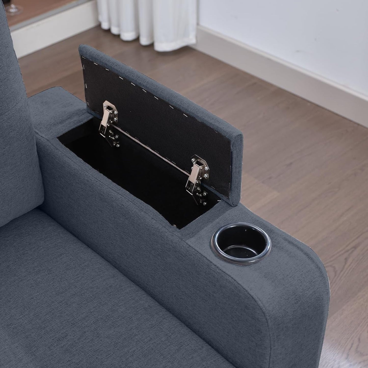 Canapé-lit sectionnel gigogne Mixoy, canapé convertible avec rangement, porte-gobelets, canapé-lit réversible