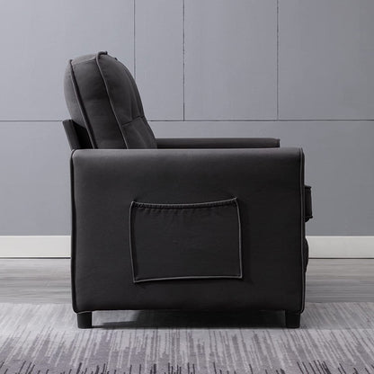 Canapé-lit gigogne 3 en 1 Mixoy moderne avec matelas pliable en trois parties