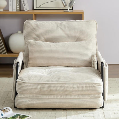 Canapé-lit pliant multifonction Mixoy avec oreillers, dossier réglable sur 6 positions (3+1)