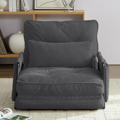 Canapé-lit pliant multifonction Mixoy avec oreillers, dossier réglable sur 6 positions (3+1)