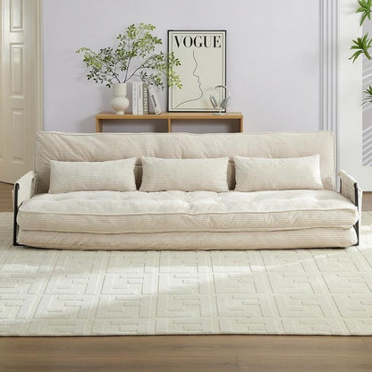 Canapé-lit pliant multifonction Mixoy avec oreillers, dossier réglable sur 6 positions (3+1)