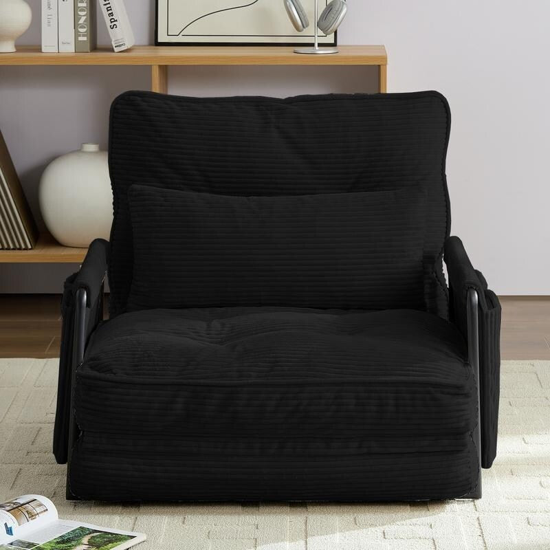 Canapé-lit pliant multifonction Mixoy avec oreillers, dossier réglable sur 6 positions (3+1)