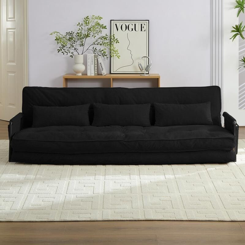 Canapé-lit pliant multifonction Mixoy avec oreillers, dossier réglable sur 6 positions (3+1)