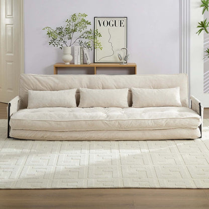 Canapé-lit pliant multifonction Mixoy, 3 places avec causeuse, dossier réglable sur 6 positions