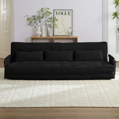 Canapé-lit pliant multifonction Mixoy, 3 places avec causeuse, dossier réglable sur 6 positions