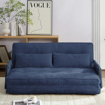 Canapé-lit pliant multifonction Mixoy, 3 places avec causeuse, dossier réglable sur 6 positions