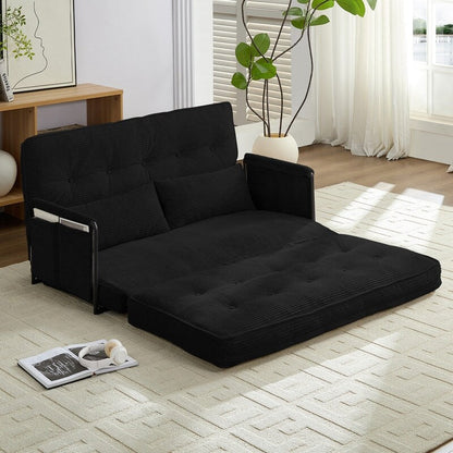 Canapé-lit pliant multifonction Mixoy, canapé-lit avec coussins, dossier réglable sur 6 positions