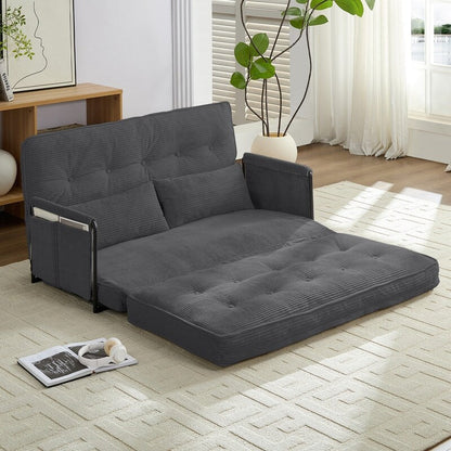 Canapé-lit pliant multifonction Mixoy, canapé-lit avec coussins, dossier réglable sur 6 positions