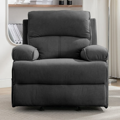 Mixoy Fauteuil inclinable, fauteuil de massage surdimensionné en velours pour bébé avec fonction de vibration et de chaleur
