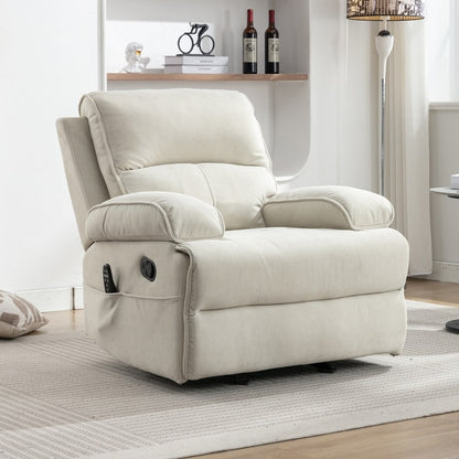 Mixoy Fauteuil inclinable, fauteuil de massage surdimensionné en velours pour bébé avec fonction de vibration et de chaleur