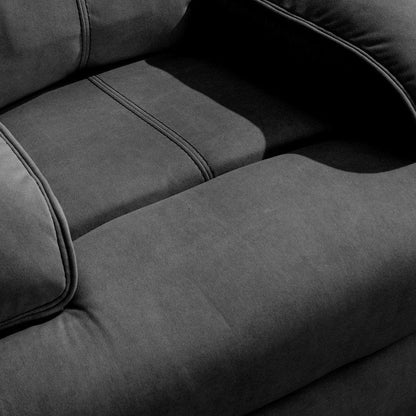 Mixoy Fauteuil inclinable, fauteuil de massage surdimensionné en velours pour bébé avec fonction de vibration et de chaleur