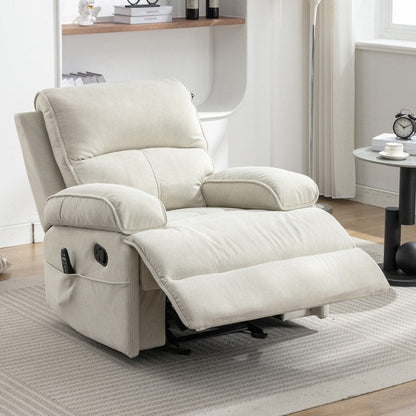 Mixoy Fauteuil inclinable, fauteuil de massage surdimensionné en velours pour bébé avec fonction de vibration et de chaleur