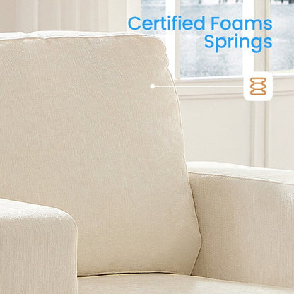 Canapé sectionnel Mixoy W56 Loveseat, tissu chenille Cloud Sleeper, canapés 2 places rembourrés confortables