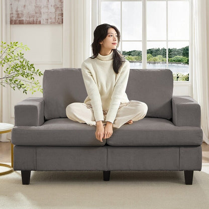 Canapé sectionnel Mixoy W56 Loveseat, tissu chenille Cloud Sleeper, canapés 2 places rembourrés confortables