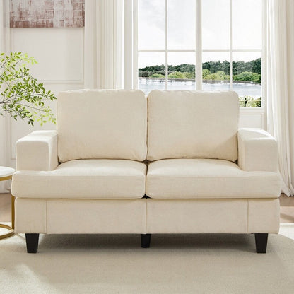 Canapé sectionnel Mixoy W56 Loveseat, tissu chenille Cloud Sleeper, canapés 2 places rembourrés confortables