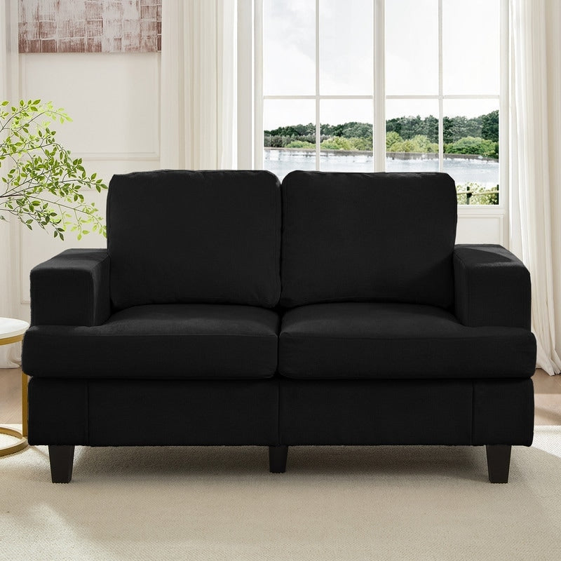 Canapé sectionnel Mixoy W56 Loveseat, tissu chenille Cloud Sleeper, canapés 2 places rembourrés confortables