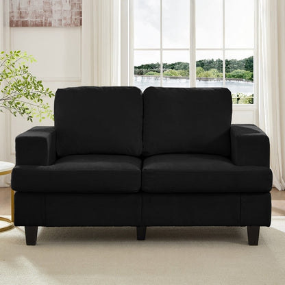 Canapé sectionnel Mixoy W56 Loveseat, tissu chenille Cloud Sleeper, canapés 2 places rembourrés confortables