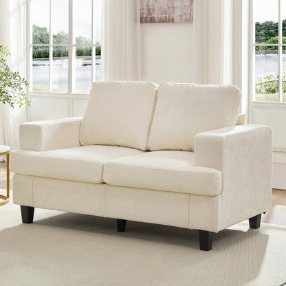 Canapé sectionnel Mixoy W56 Loveseat, tissu chenille Cloud Sleeper, canapés 2 places rembourrés confortables