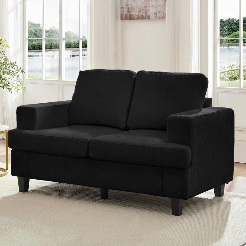 Canapé sectionnel Mixoy W56 Loveseat, tissu chenille Cloud Sleeper, canapés 2 places rembourrés confortables