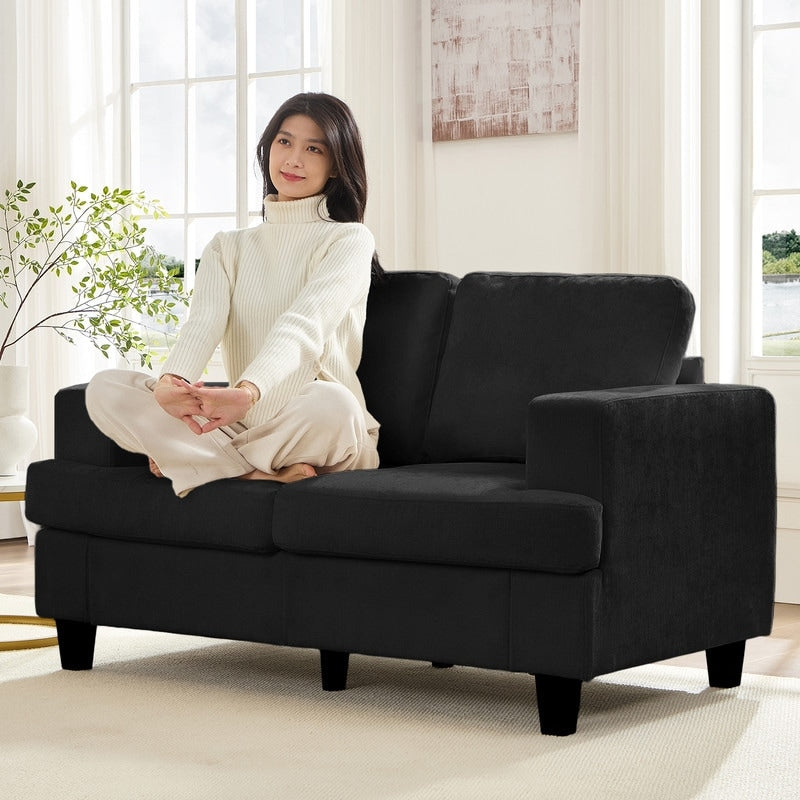 Canapé sectionnel Mixoy W56 Loveseat, tissu chenille Cloud Sleeper, canapés 2 places rembourrés confortables