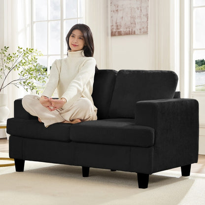 Canapé sectionnel Mixoy W56 Loveseat, tissu chenille Cloud Sleeper, canapés 2 places rembourrés confortables