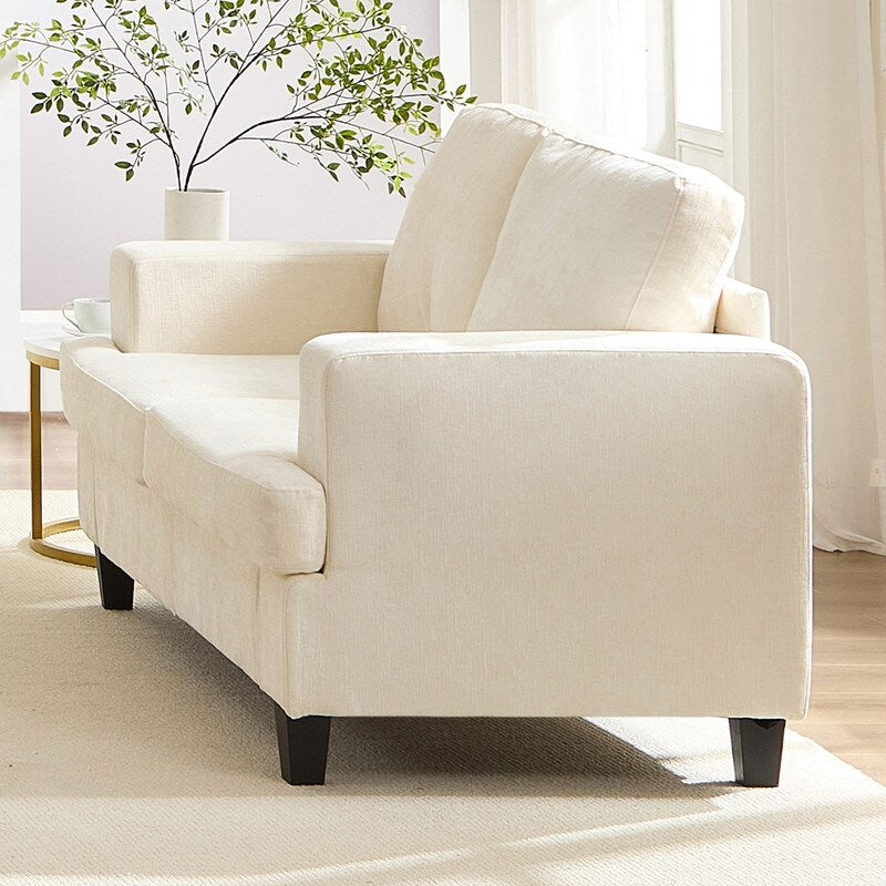 Canapé sectionnel Mixoy W56 Loveseat, tissu chenille Cloud Sleeper, canapés 2 places rembourrés confortables