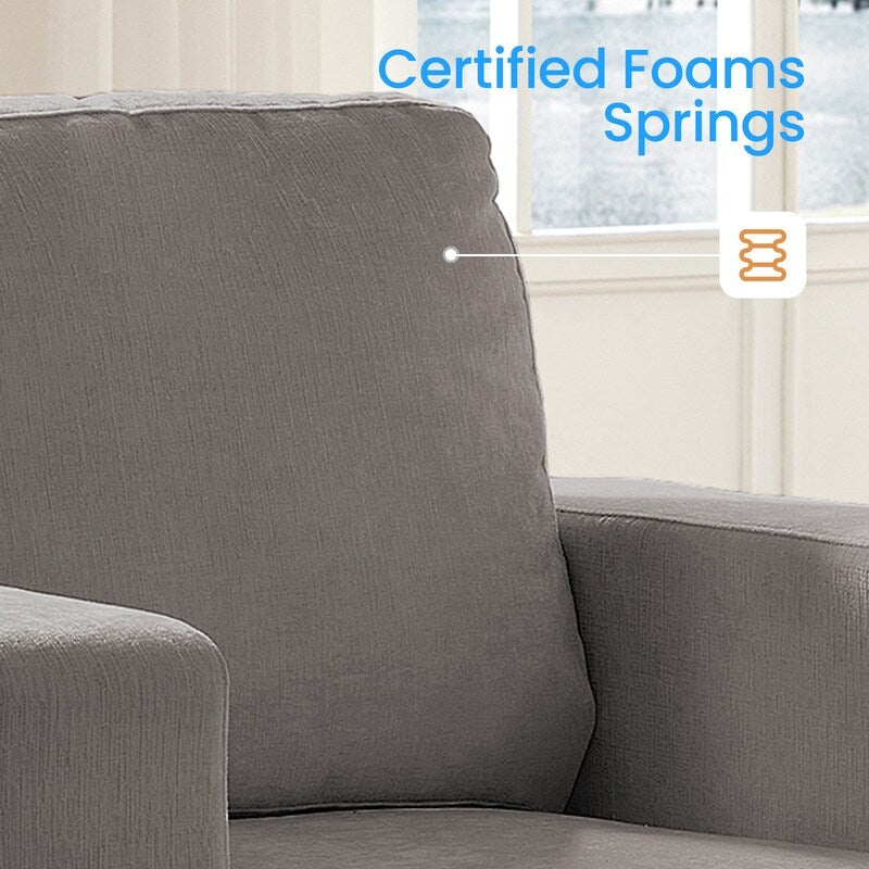 Canapé sectionnel Mixoy W56 Loveseat, tissu chenille Cloud Sleeper, canapés 2 places rembourrés confortables