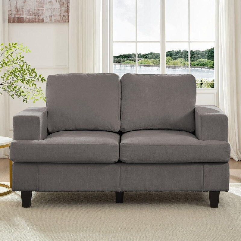 Canapé sectionnel Mixoy W56 Loveseat, tissu chenille Cloud Sleeper, canapés 2 places rembourrés confortables