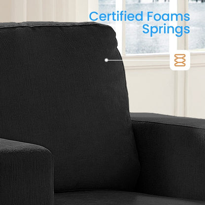 Canapé sectionnel Mixoy W56 Loveseat, tissu chenille Cloud Sleeper, canapés 2 places rembourrés confortables