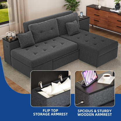 Canapé-lit multifonctionnel 5 en 1 Moasis, canapé pliant moderne