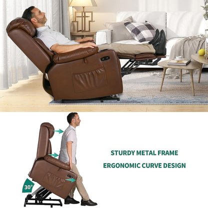Fauteuil inclinable électrique Moasis avec massage et chaleur